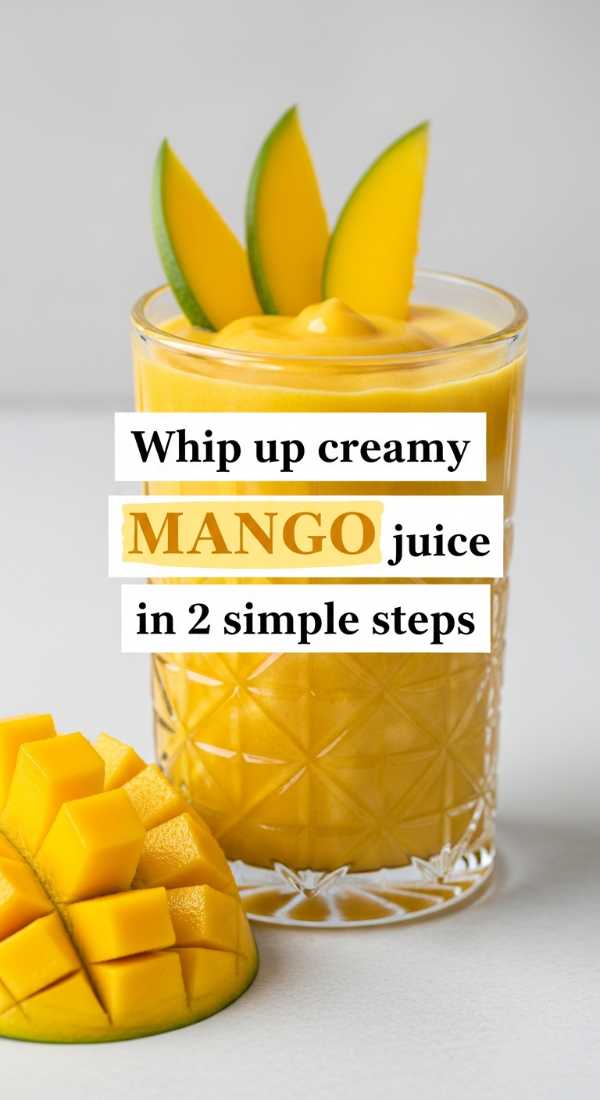 Whip Up Creamy Mango Juice In 2 Simple Steps 69fc174641276