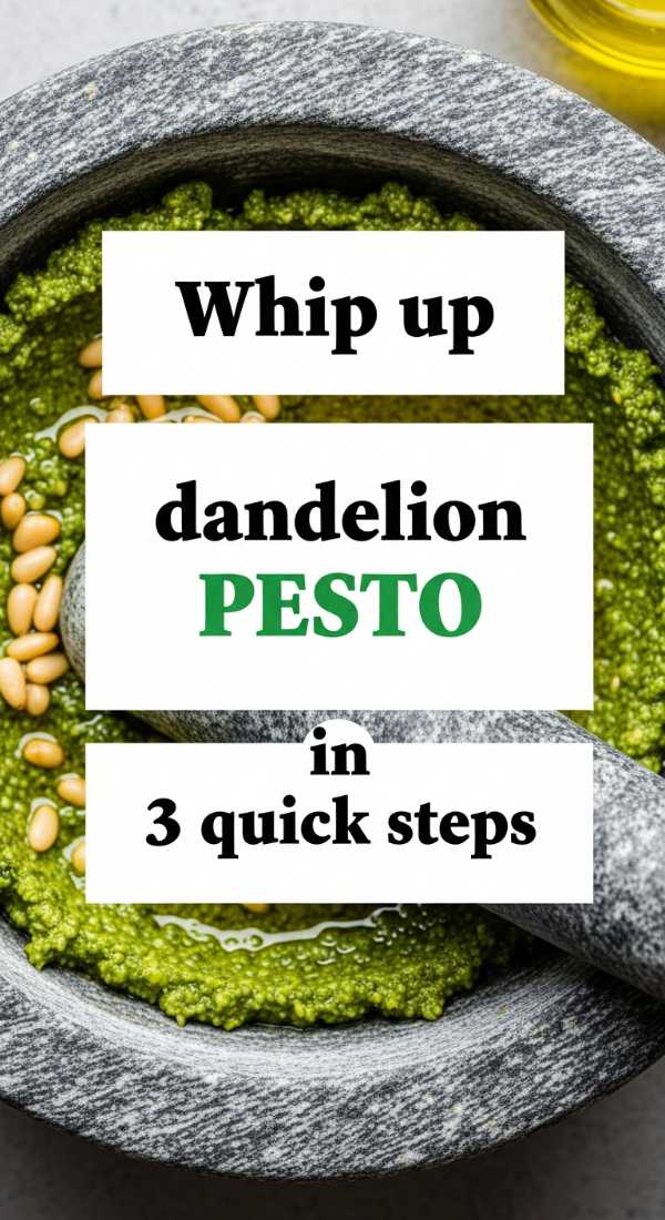 Eat Your Weeds: 5 Gourmet Dandelion Recipes You Won't Believe are From Your Backyard Whip Up Dandelion Pesto In 3 Quick Steps 69f6fe1041d03