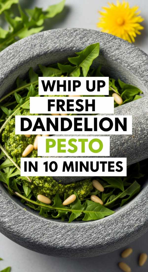 Whip Up Fresh Dandelion Pesto In 10 Minutes 69f59f7634cb4