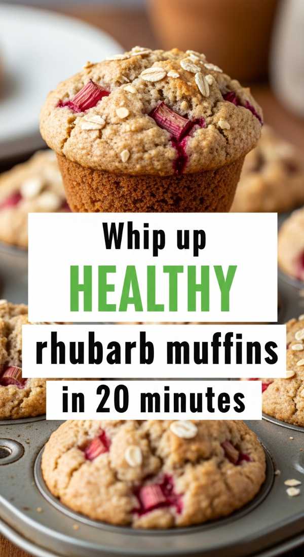 Whip Up Healthy Rhubarb Muffins In 20 Minutes 6a06cbe7631c9