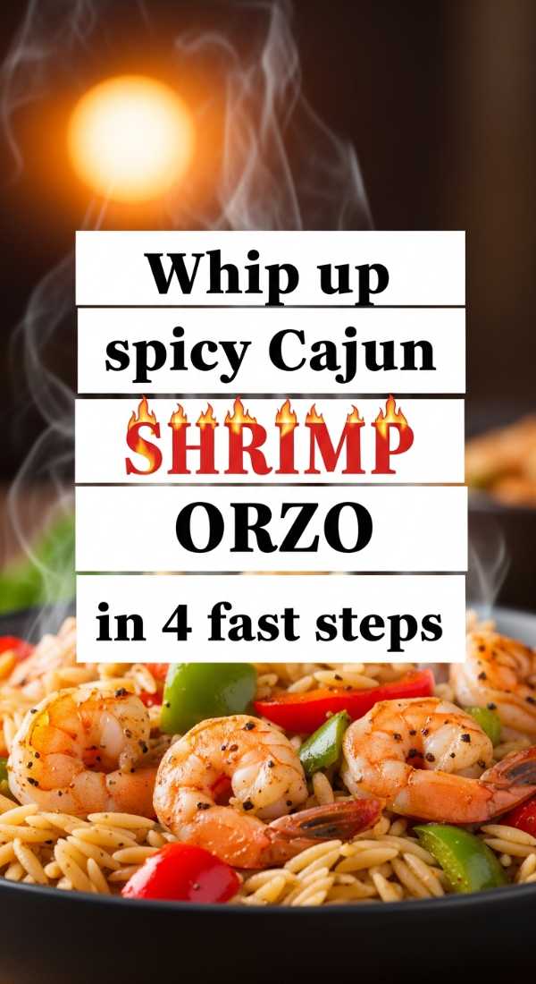 Whip Up Spicy Cajun Shrimp Orzo In 4 Fast Steps 69f59f7e9fd9f