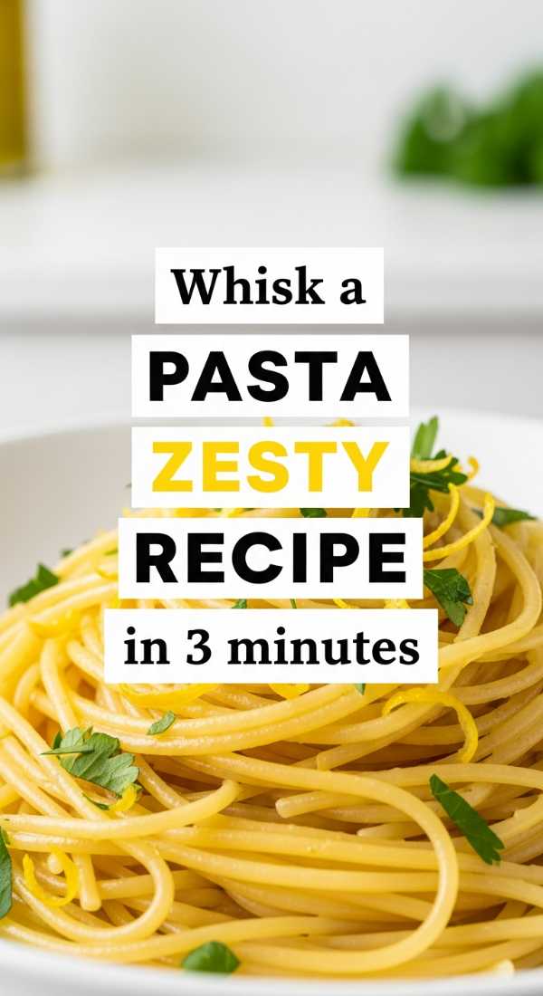 Whisk A Zesty Pasta Recipe In 3 Minutes 6a1097d0c0b85