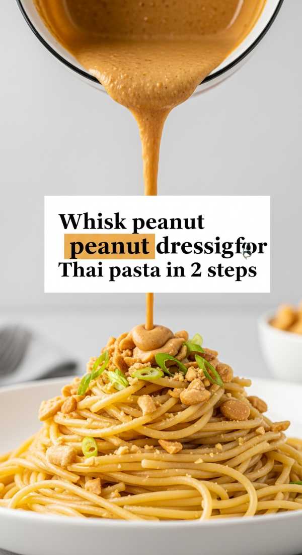 Carbs & Greens: The Ultimate Pasta and Salad Pairing Guide Whisk Peanut Dressing For Thai Pasta In 2 Steps 6a1097d60a750