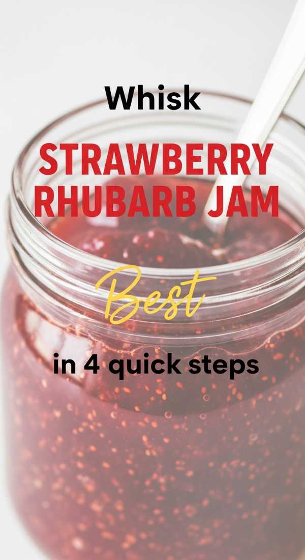 Whisk Strawberry Rhubarb Jam In 4 Quick Steps 69f8636434637