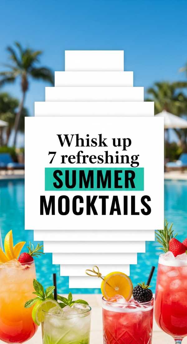Beat the Heat: Refreshing Recipes for Your Best Summer Ever Whisk Up 7 Refreshing Summer Mocktails For Guests 6a070b598ae5e
