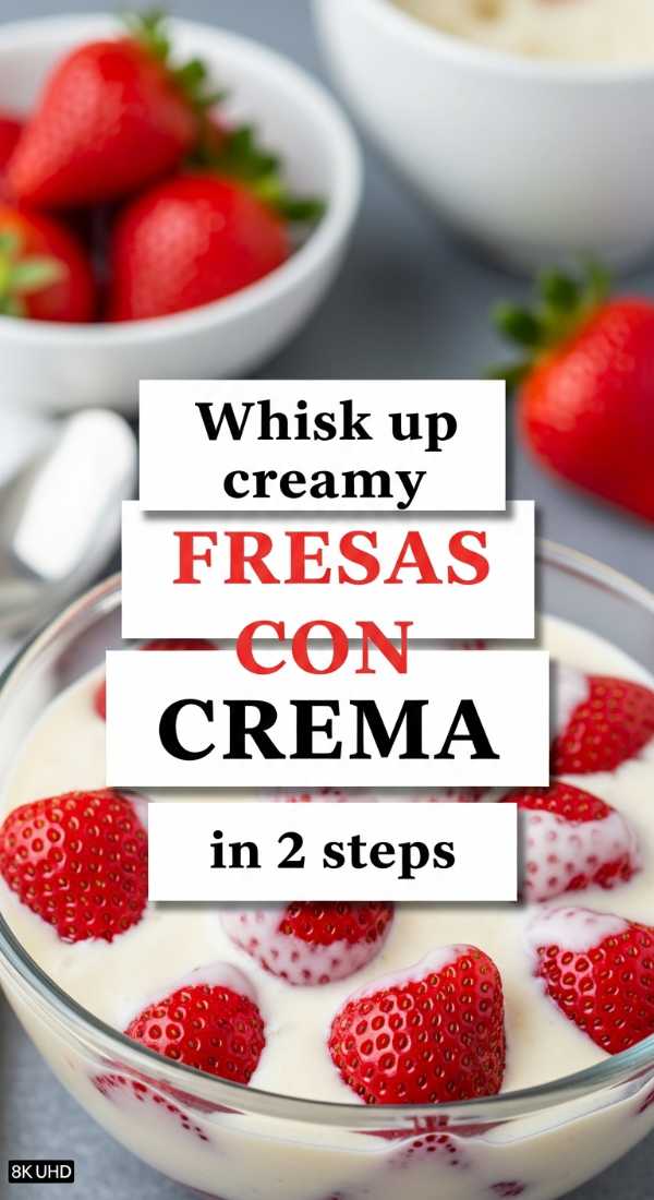 Whisk Up Creamy Fresas Con Crema In 2 Steps 6a0703b7e65d7
